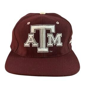 VINTAGE-TEXAS-A & M-FITTED HAT STARTER SIZE:7-7 3/8